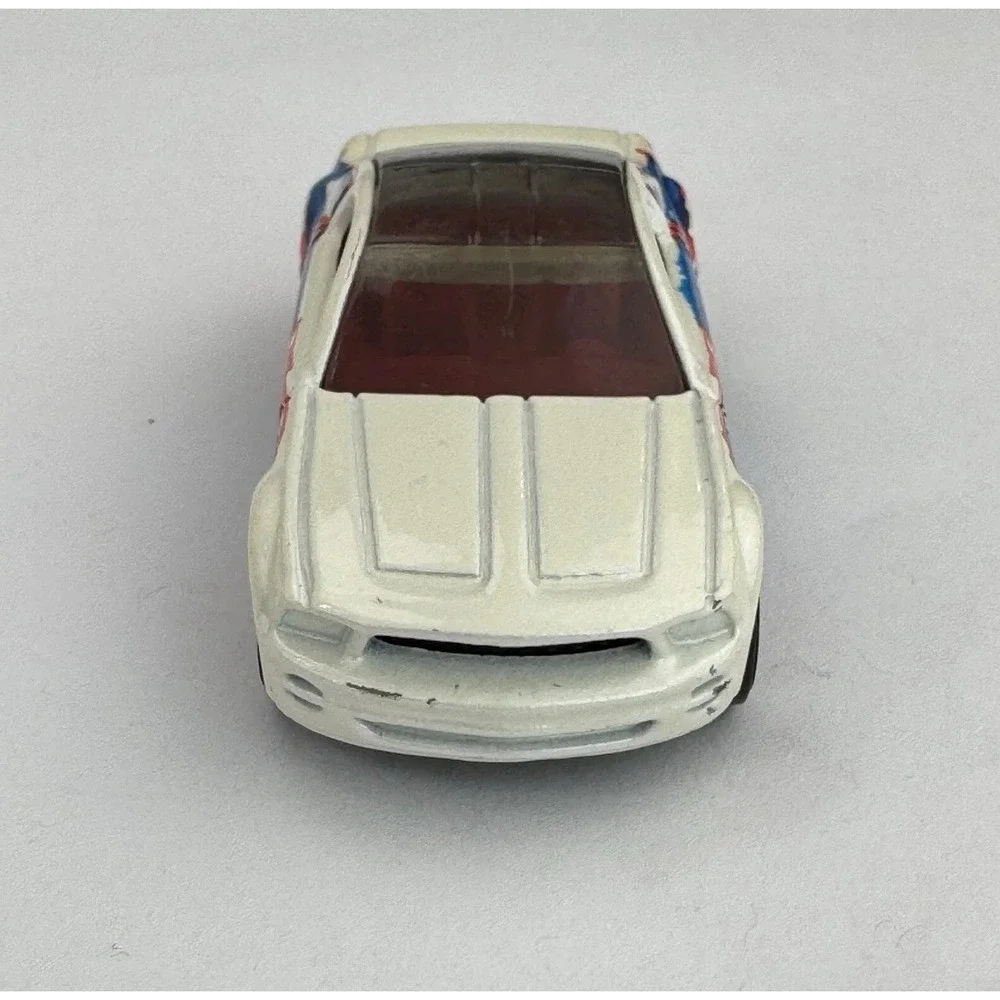 Hot Wheels Mustang GT Concept White Blue Red Graphic 2008 Mystery Cars 1:64